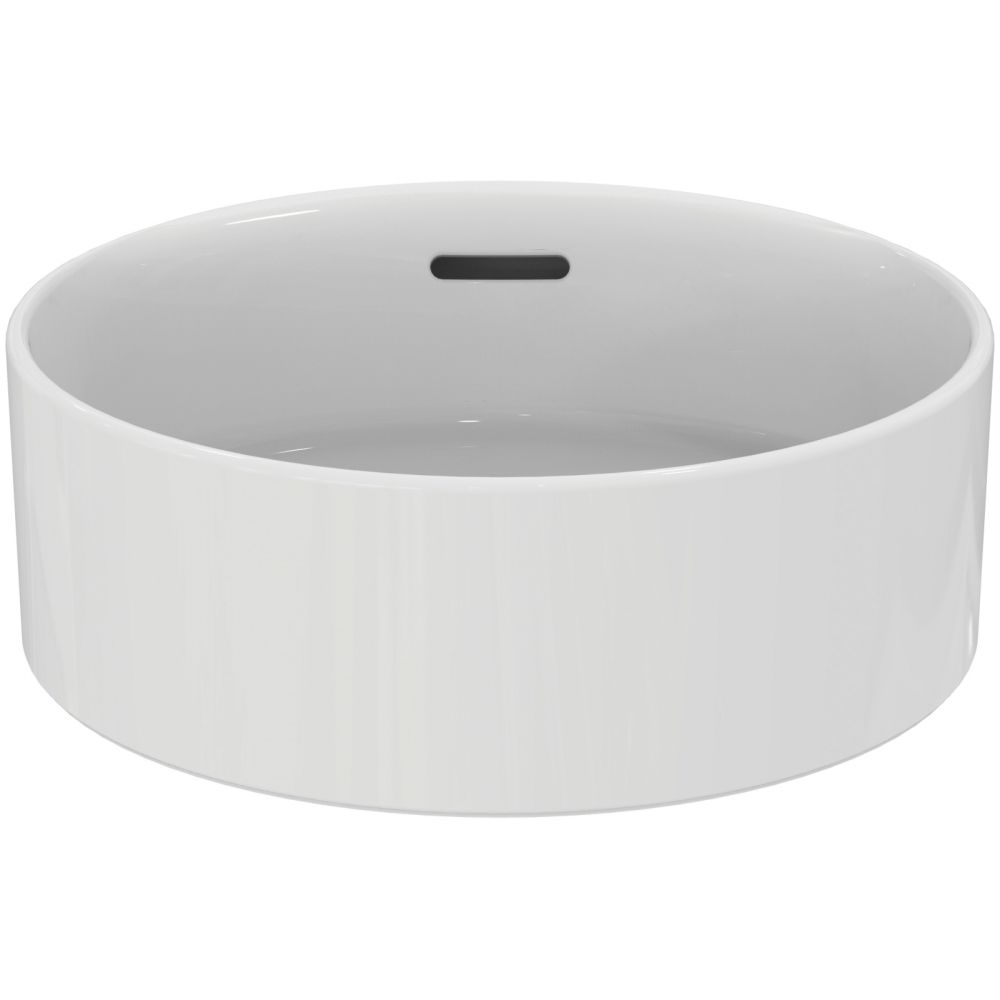 Lavoar pe blat alb 38 cm, rotund, cu preaplin, Ideal Standard Strada II [3]