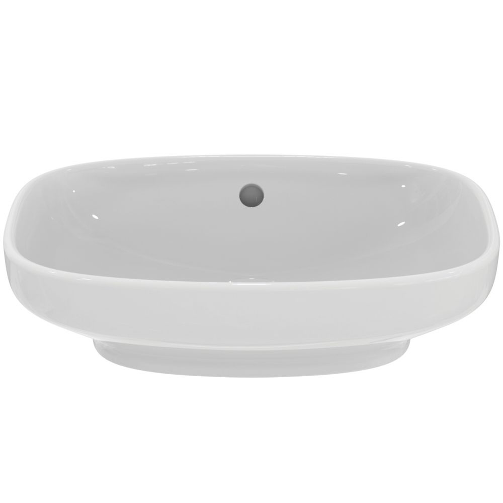 Lavoar pe blat alb 45 cm, dreptunghiular, cu preaplin, Ideal Standard i.Life B [2]