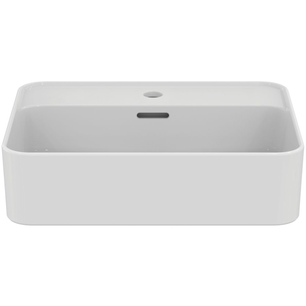Lavoar pe blat alb 50 cm, dreptunghiular, cu orificiu baterie, Ideal Standard Strada II [3]