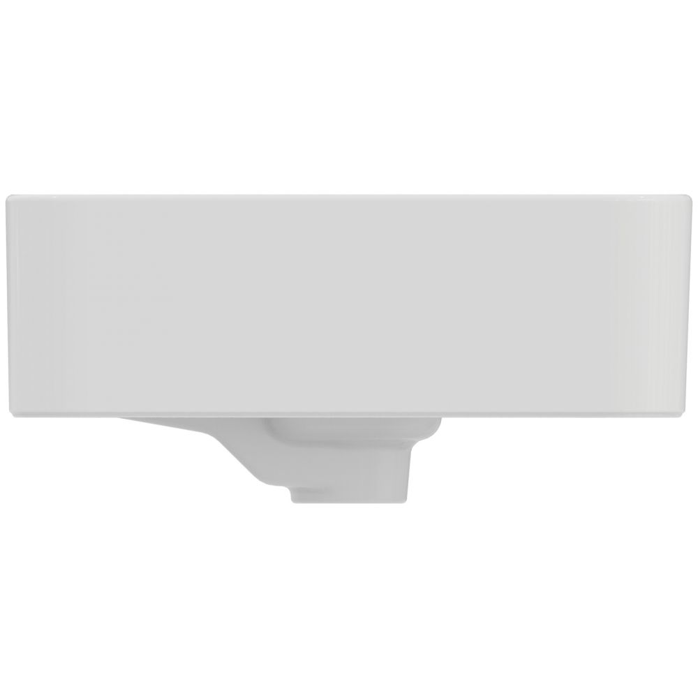 Lavoar pe blat alb 50 cm, dreptunghiular, cu preaplin, Ideal Standard Strada II [3]