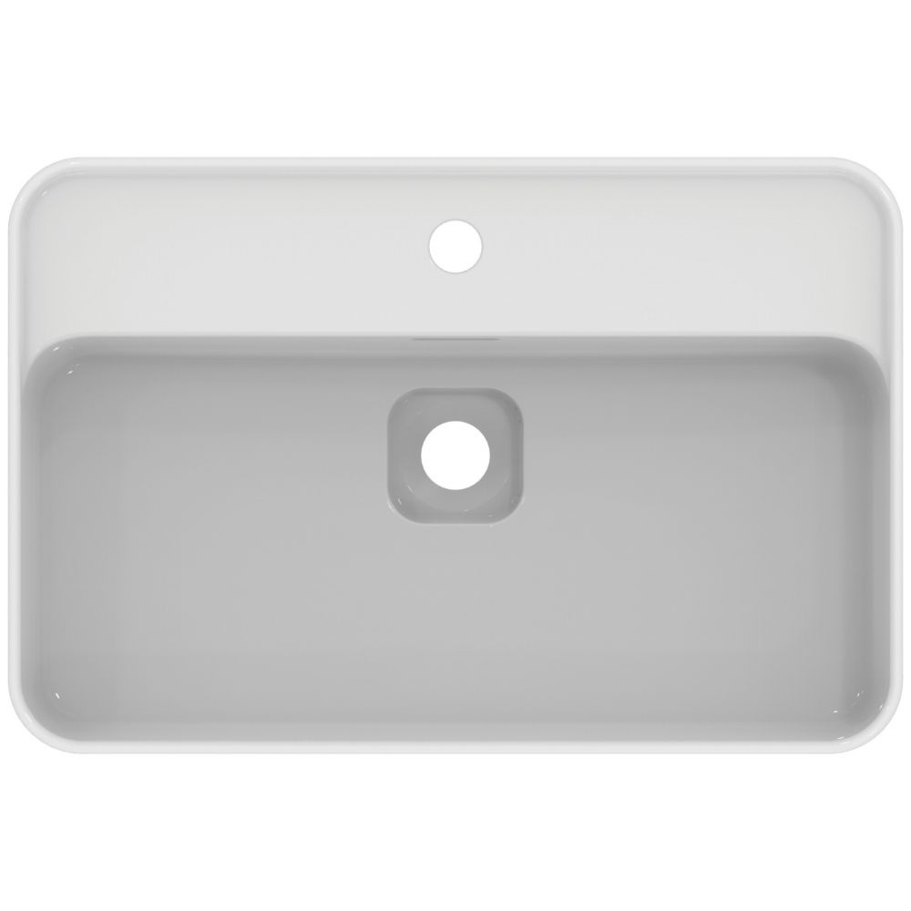 Lavoar pe blat alb 60 cm, dreptunghiular, cu orificiu baterie, Ideal Standard Strada II [4]
