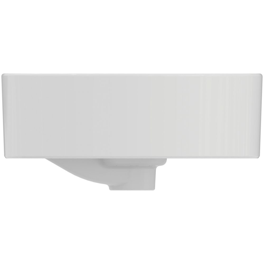 Lavoar pe blat alb 60 cm, oval, cu preaplin, Ideal Standard Strada II [4]