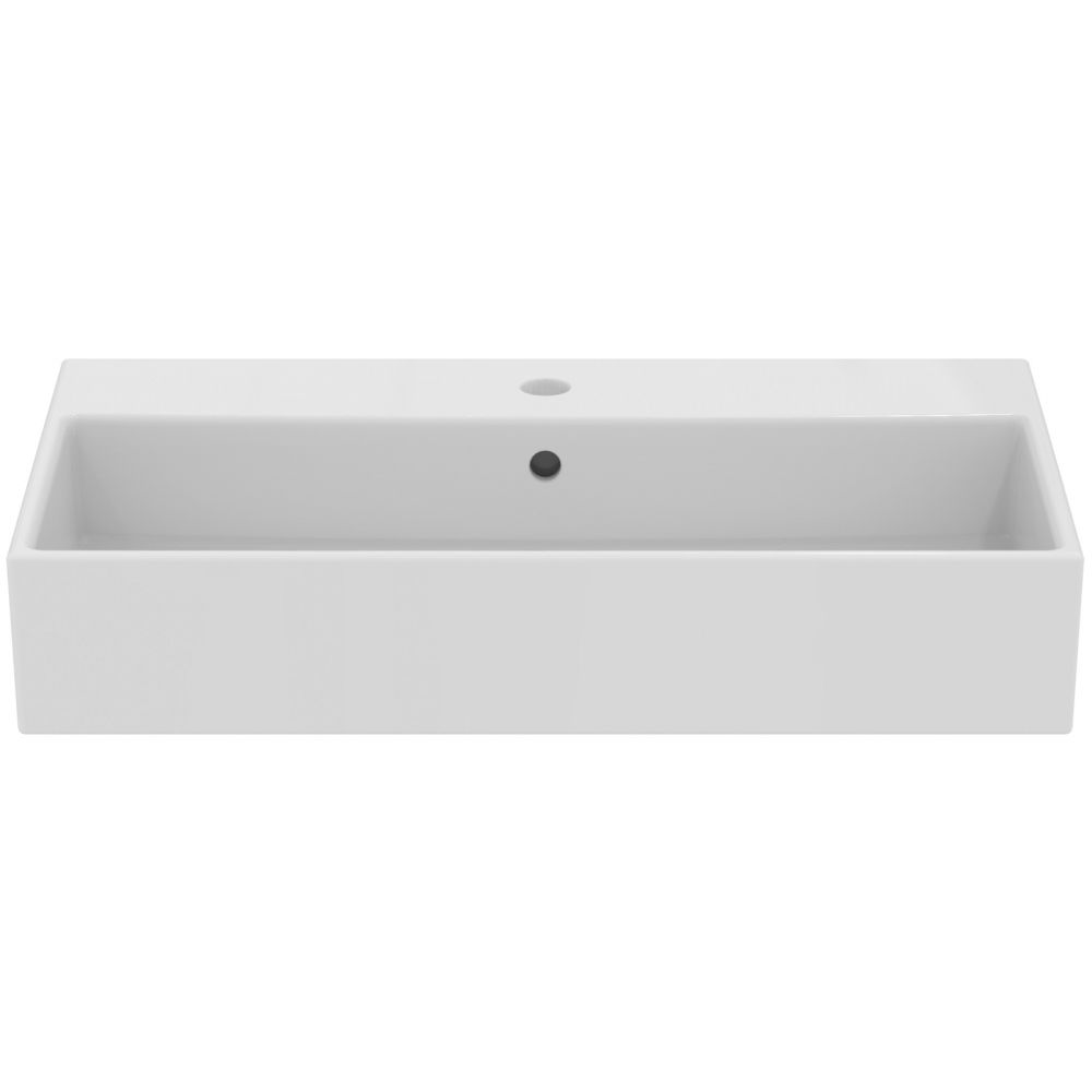 Lavoar pe blat alb 71 cm, dreptunghiular, orificiu baterie, Ideal Standard Strada [2]