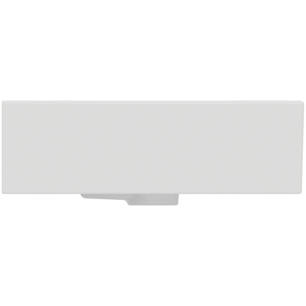 Lavoar pe blat alb 71 cm, dreptunghiular, orificiu baterie, Ideal Standard Strada [3]