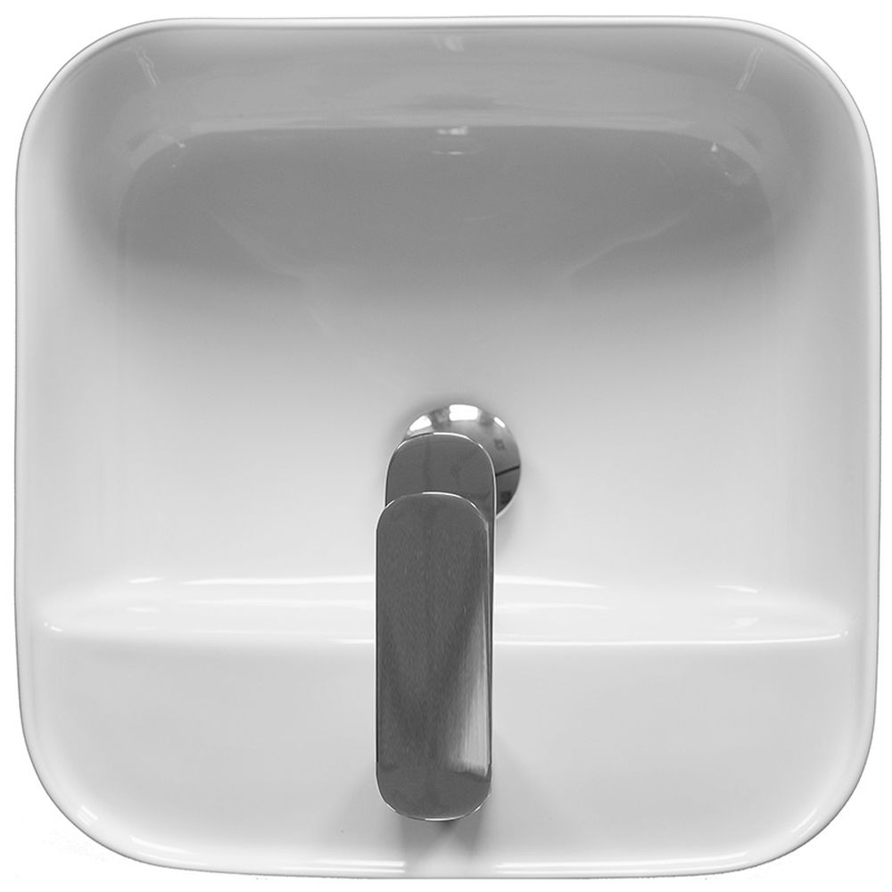 Lavoar pe blat alb, dreptunghiular, 38 cm, Fluminia Juno [2]