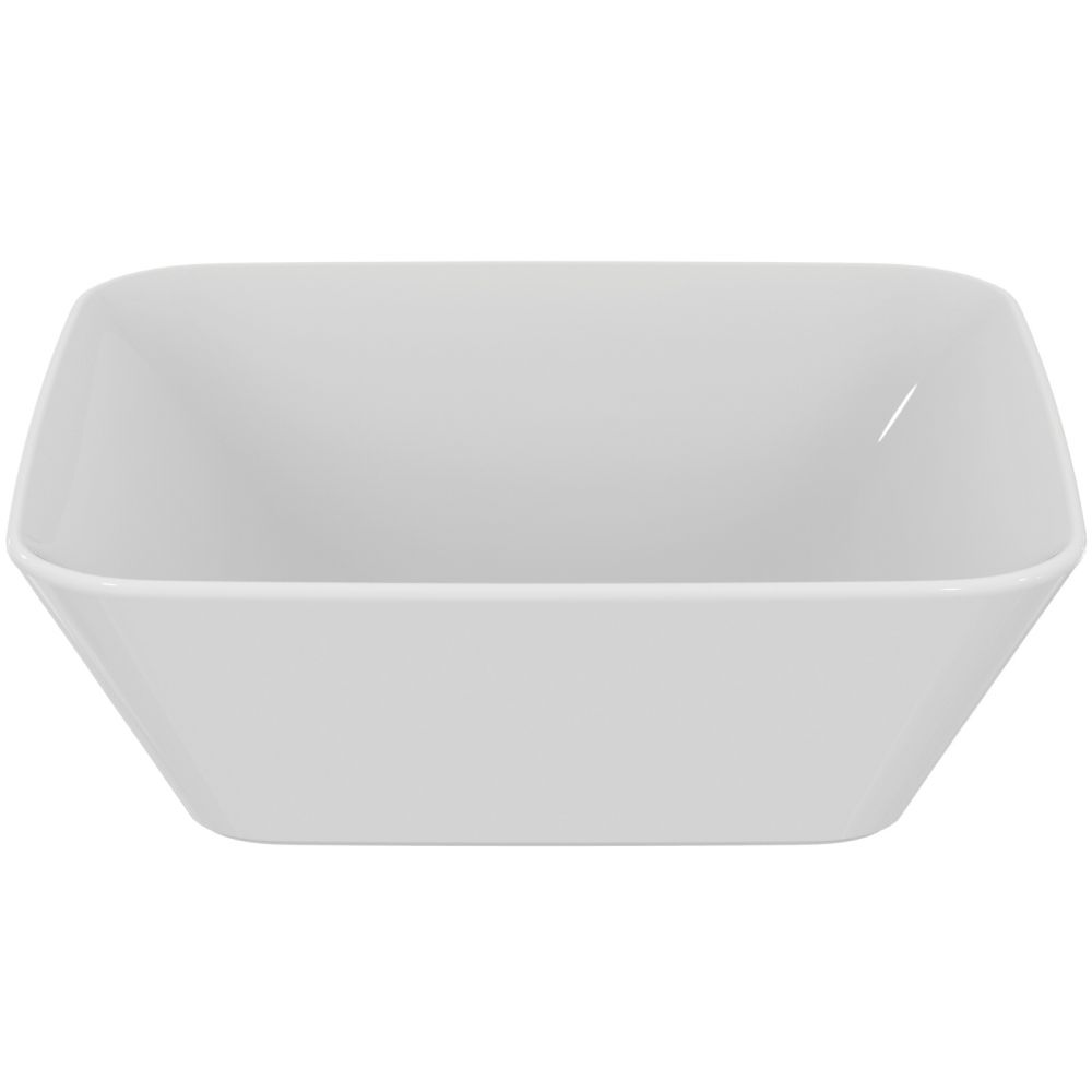 Lavoar pe blat alb lucios 40 cm, patrat, fara preaplin, Ideal Standard Connect Air [2]