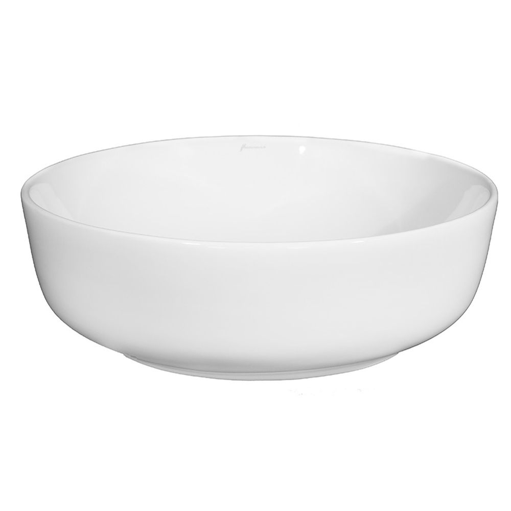 Lavoar pe blat alb lucios 41 cm, rotund, Fluminia Amereta [3]