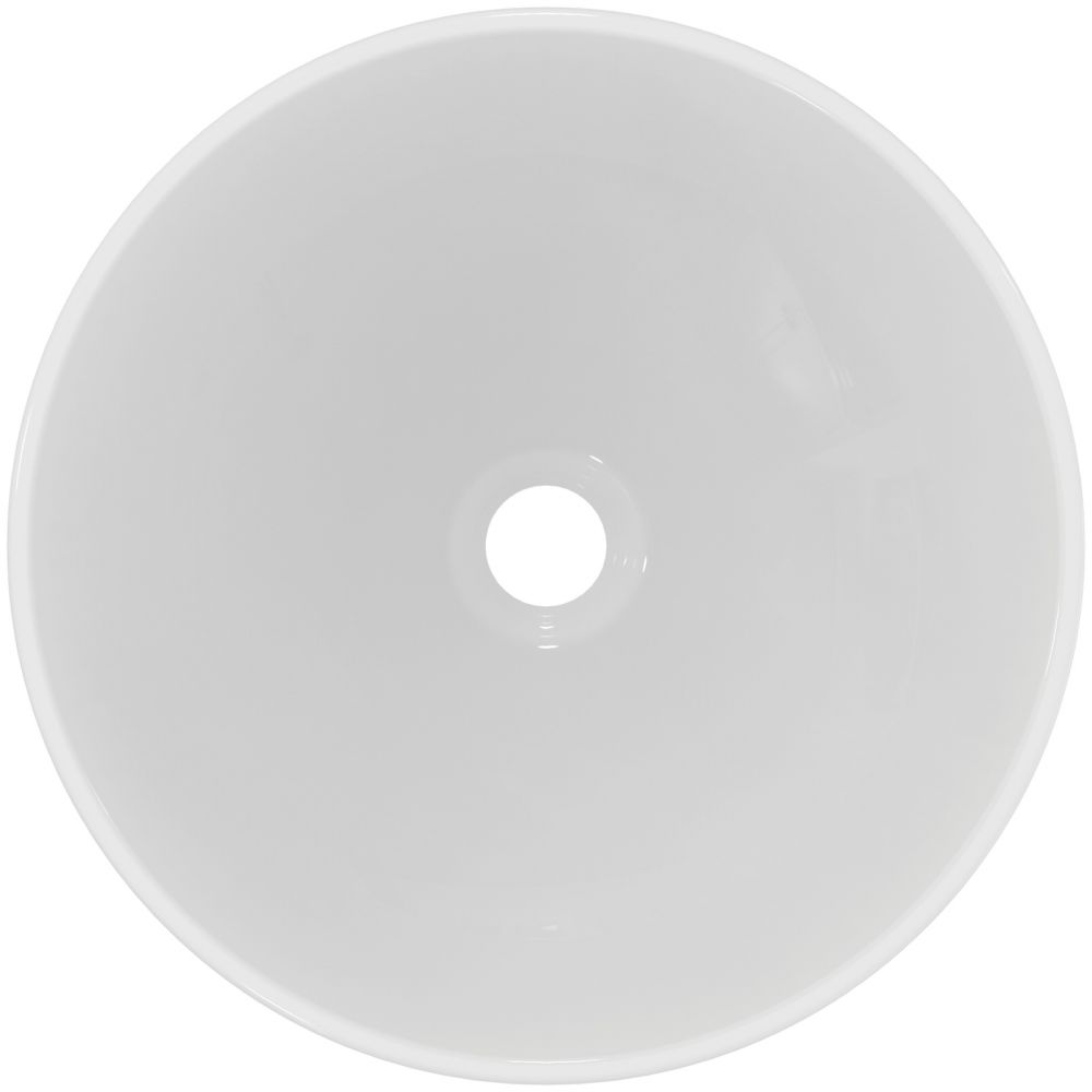 Lavoar pe blat alb lucios 41 cm, rotund, Ideal Standard Strada [3]