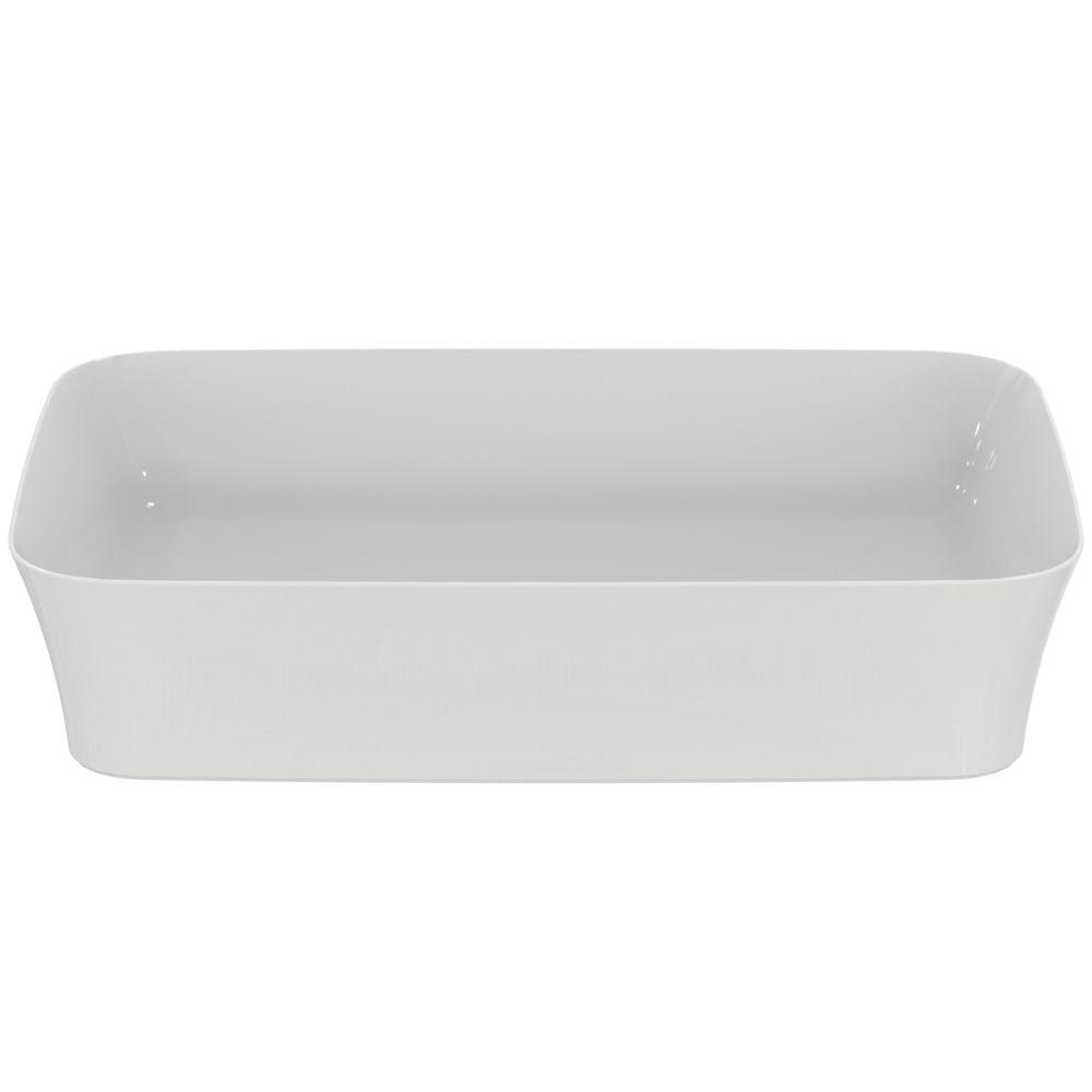 Lavoar pe blat alb lucios 55 cm, dreptunghiular, fara preaplin, Ideal Standard Ipalyss [2]