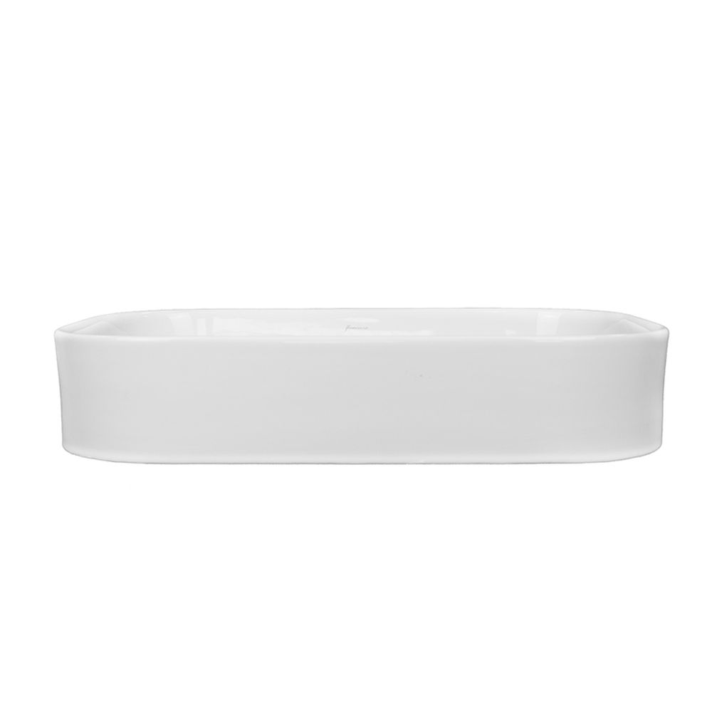 Lavoar pe blat alb lucios 55 cm, dreptunghiular, Fluminia Capri [2]