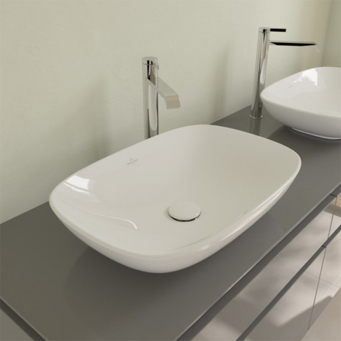 Lavoar pe blat alb lucios 56 cm, dreptunghiular, Villeroy & Boch, Loop & Friends [3]