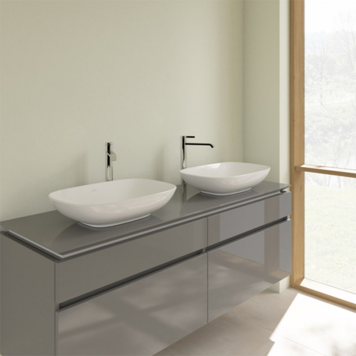 Lavoar pe blat alb lucios 56 cm, dreptunghiular, Villeroy & Boch, Loop & Friends [4]