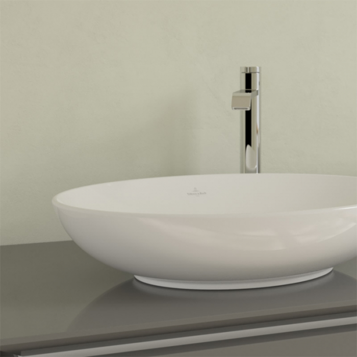 Lavoar pe blat alb lucios 56 cm, oval, Villeroy & Boch, Loop & Friends [2]