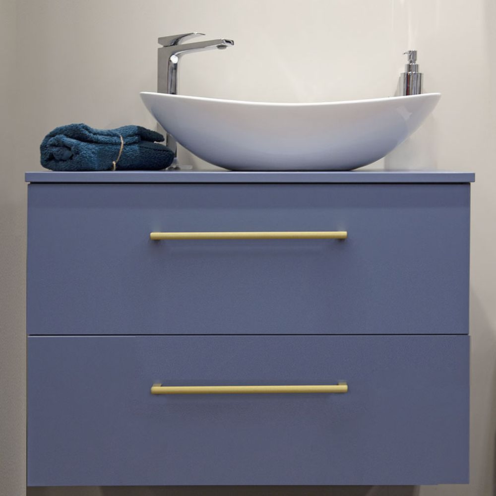 Lavoar pe blat alb lucios 64 cm, oval, Fluminia my Pleasure [8]