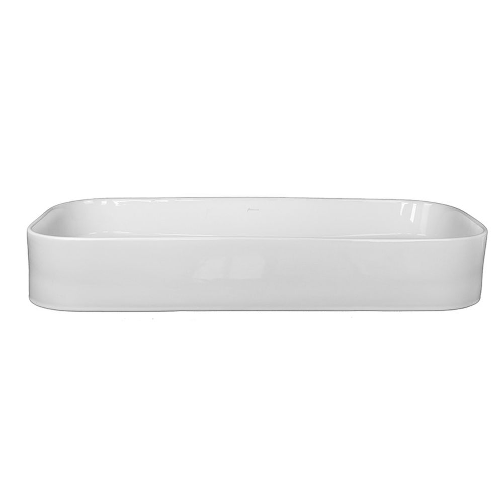 Lavoar pe blat alb lucios 85 cm, dreptunghiular, Fluminia Capri [3]