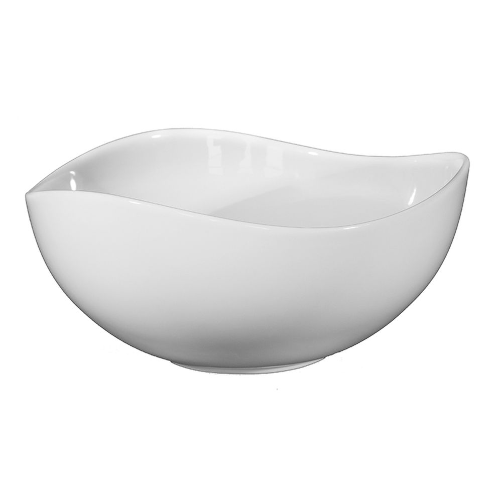 Lavoar pe blat alb lucios, asimetric, 38,5 cm, Fluminia Aloe [2]