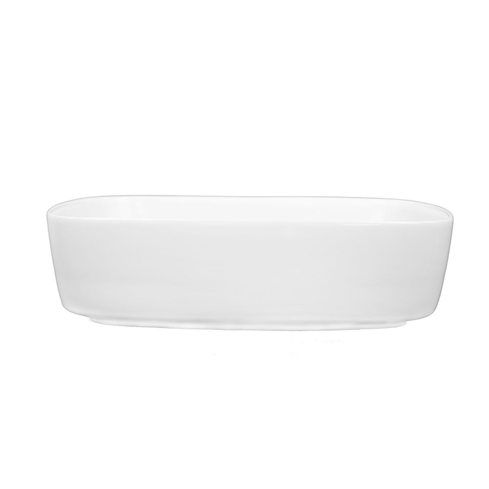 Lavoar pe blat alb lucios, dreptunghiular, 50 cm, Fluminia Pallas [3]