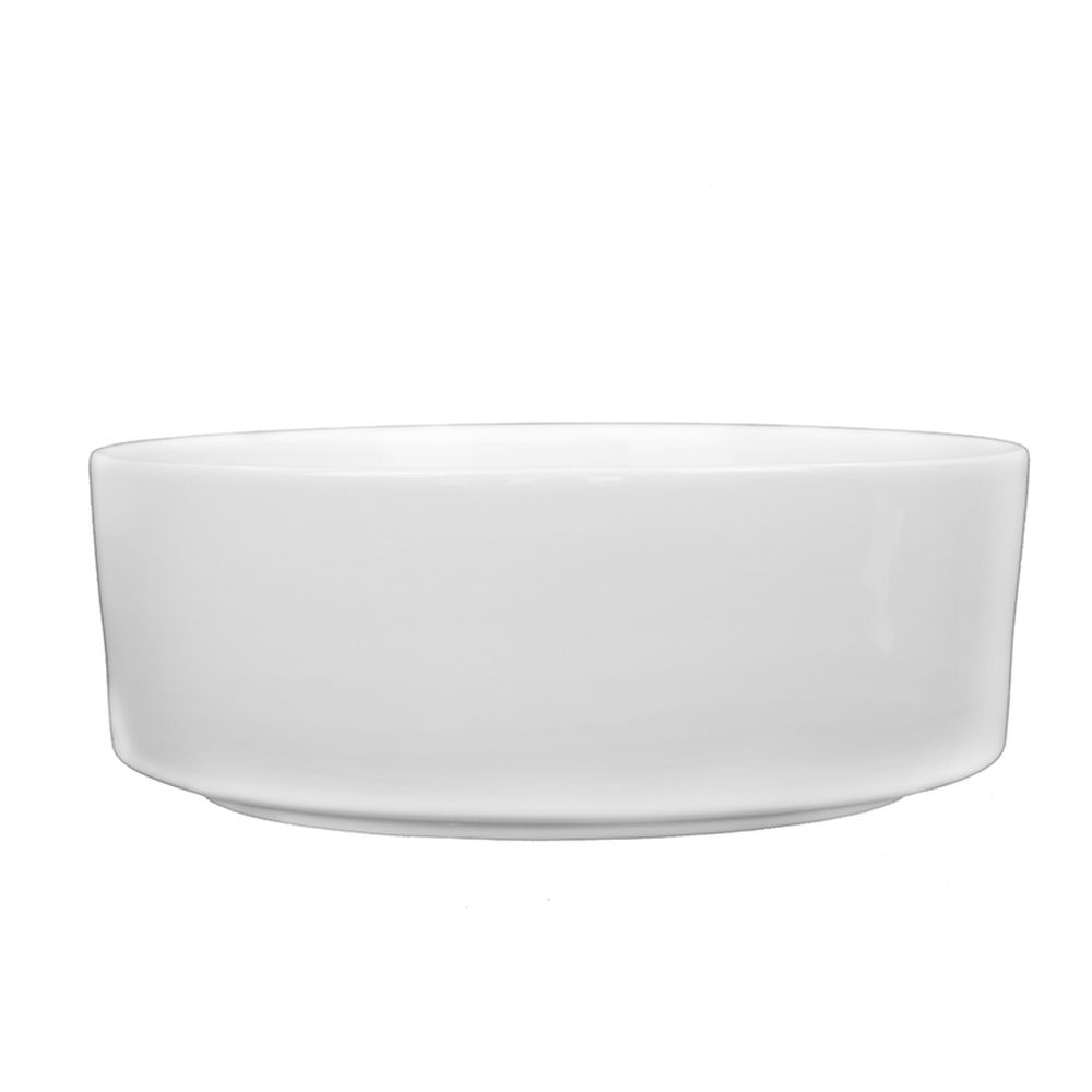 Lavoar pe blat alb lucios, rotund, 37,5 cm, Fluminia Jasmin [2]