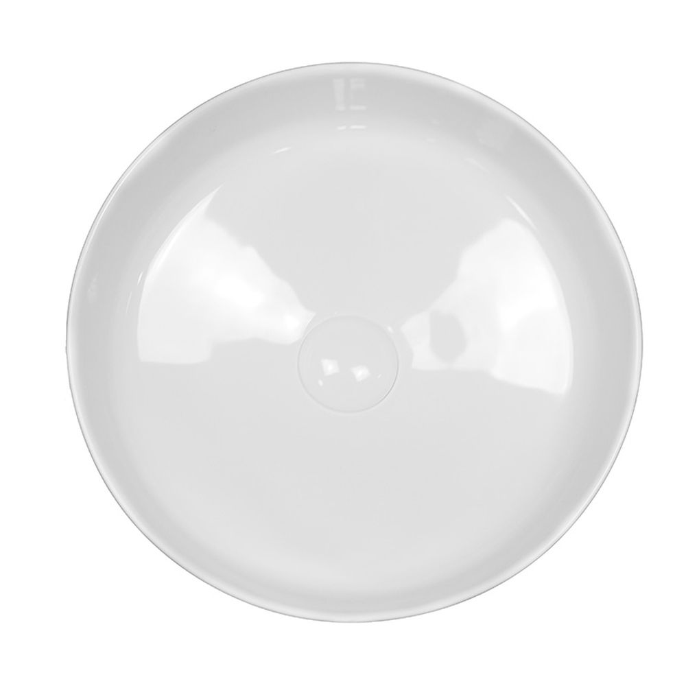 Lavoar pe blat alb lucios, rotund, 37,5 cm, Fluminia Jasmin [3]