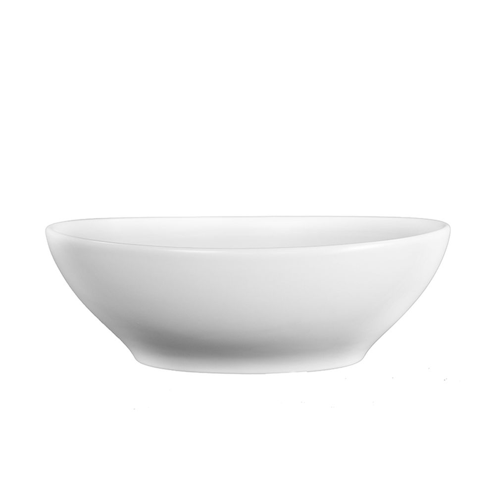 Lavoar pe blat alb mat, oval, 40 cm, Fluminia Rio [3]