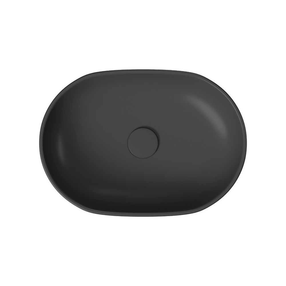 Lavoar pe blat antracit mat 50 cm, oval, Cersanit Moduo [2]