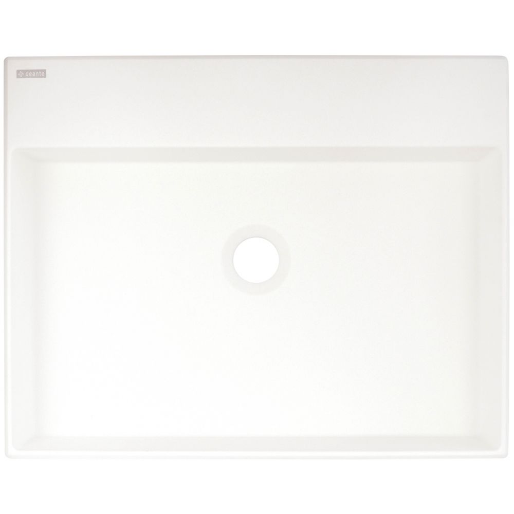 Lavoar pe blat compozit alb Deante Correo, dreptunghiular, 50 cm [2]
