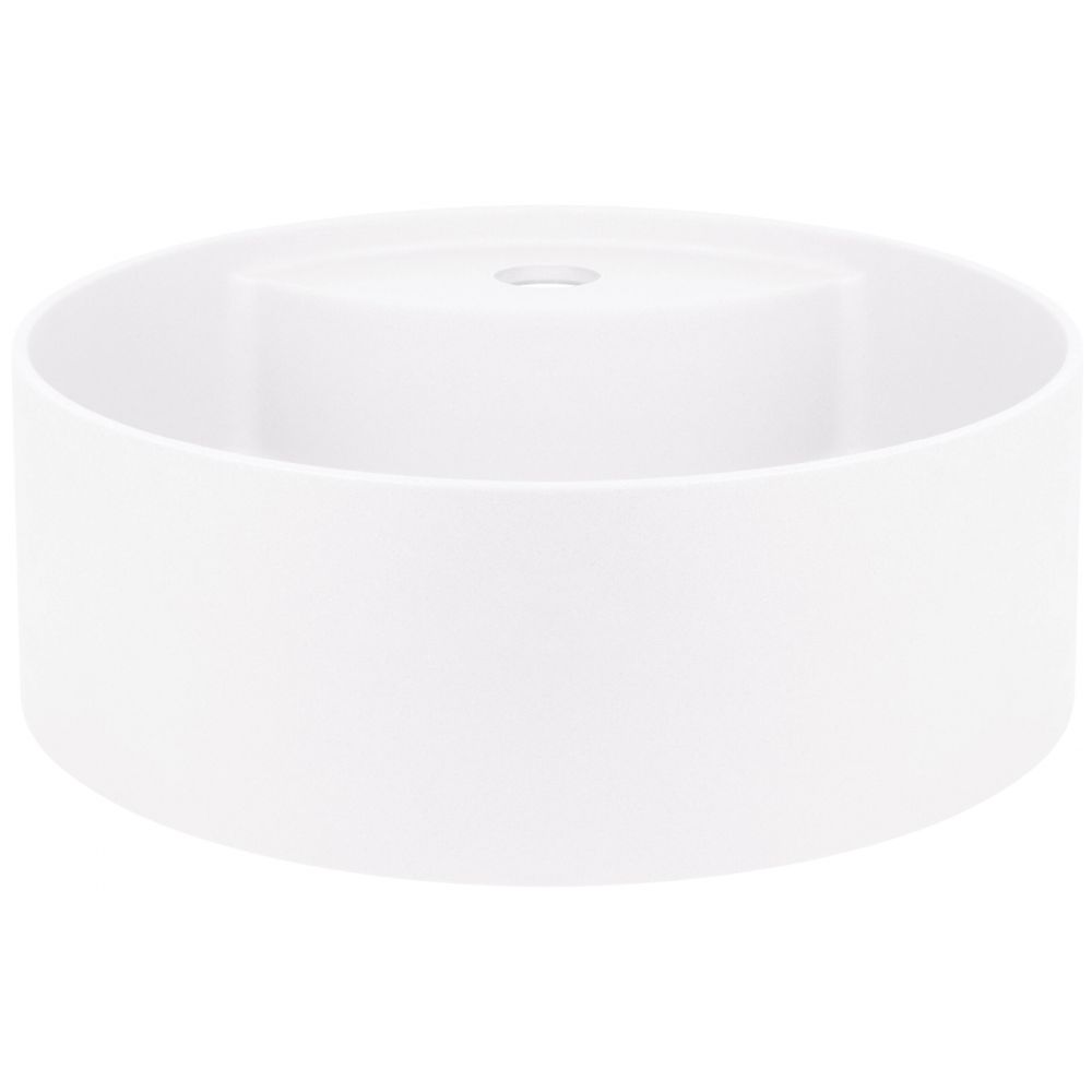 Lavoar pe blat compozit alb Deante Silia cu orificiu baterie, 36 cm [3]