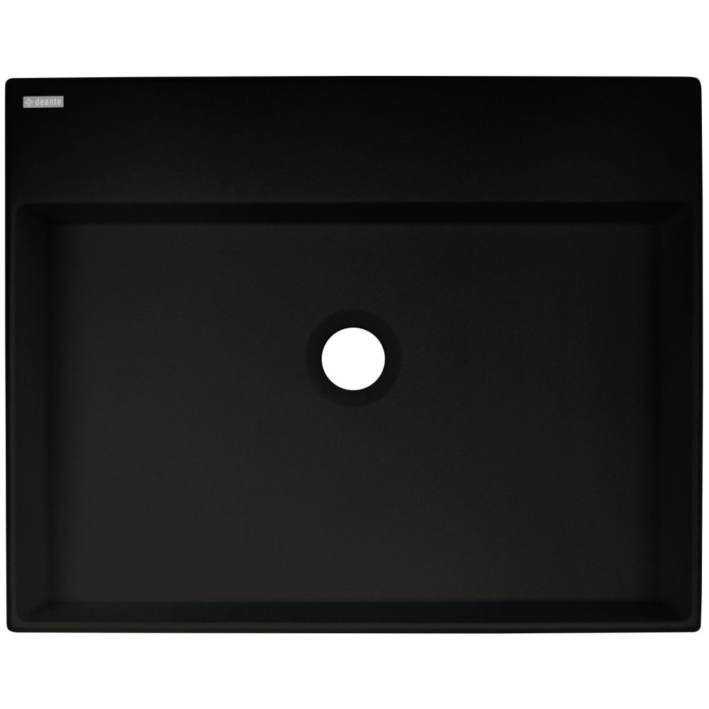 Lavoar pe blat compozit negru Deante Correo, dreptunghiular, 50 cm [2]