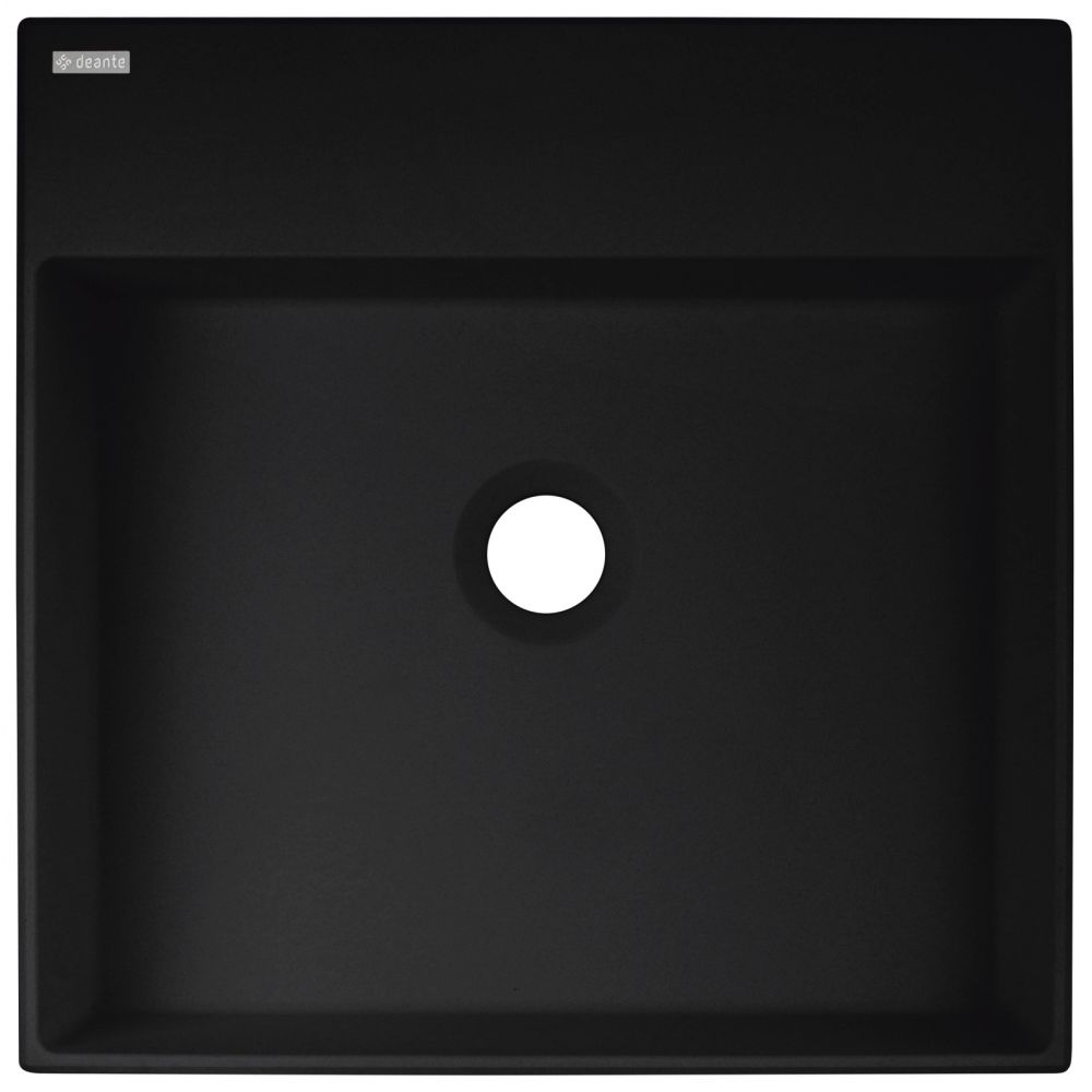 Lavoar pe blat compozit negru Deante Correo, patrat, 40 cm [2]