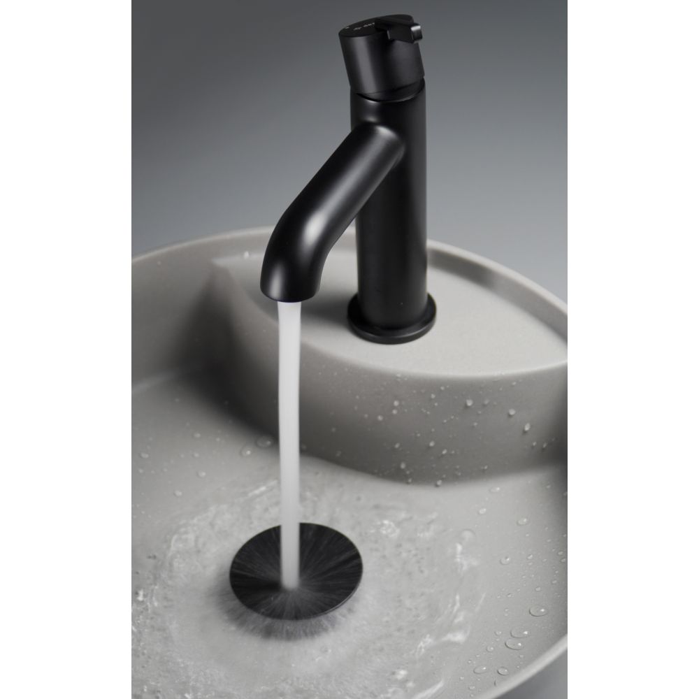 Lavoar pe blat compozit gri Deante Silia cu orificiu baterie, 36 cm [6]