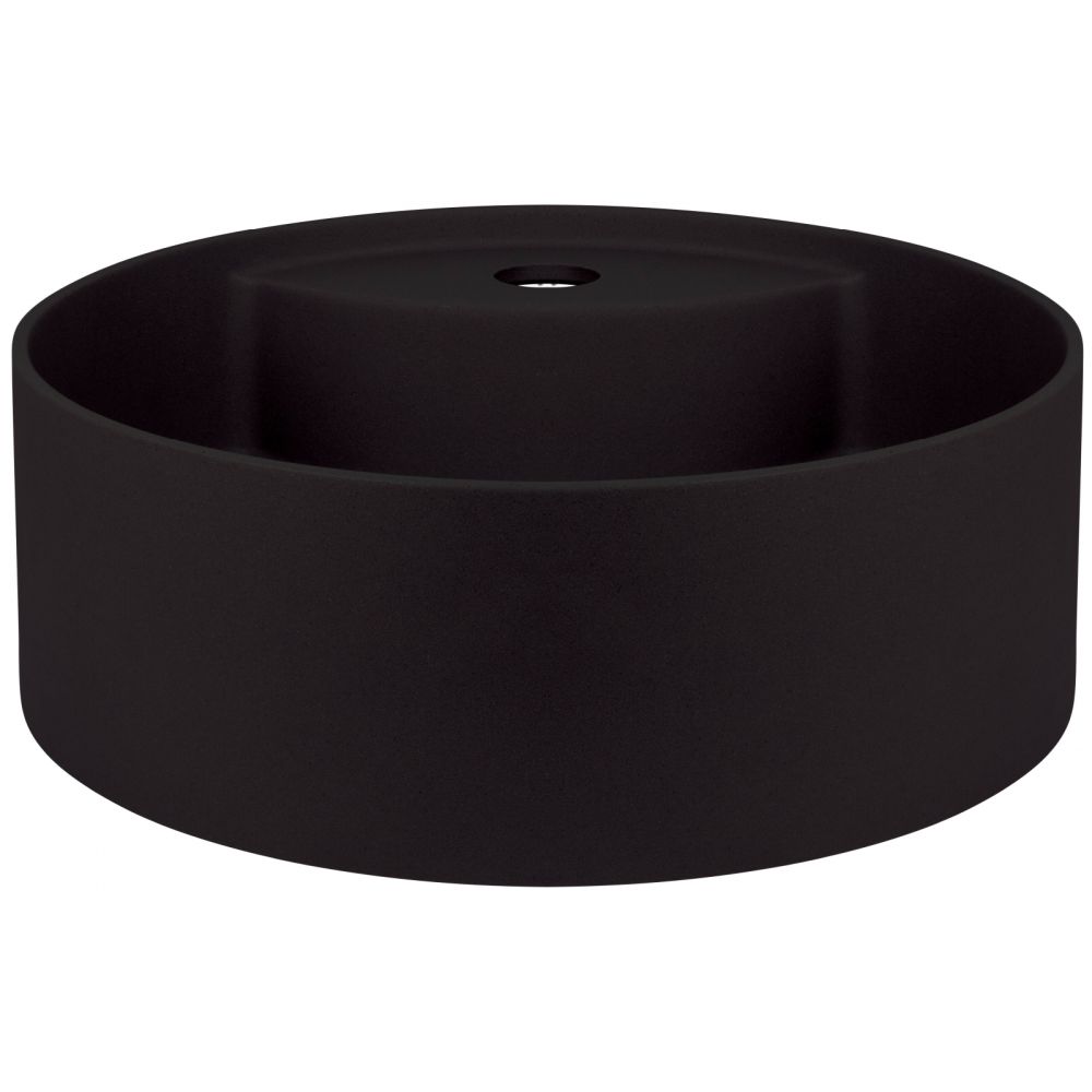 Lavoar pe blat compozit negru Deante Silia cu orificiu baterie, 36 cm [3]