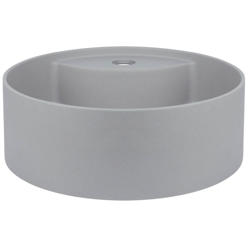Lavoar pe blat compozit gri Deante Silia cu orificiu baterie, 36 cm [3]