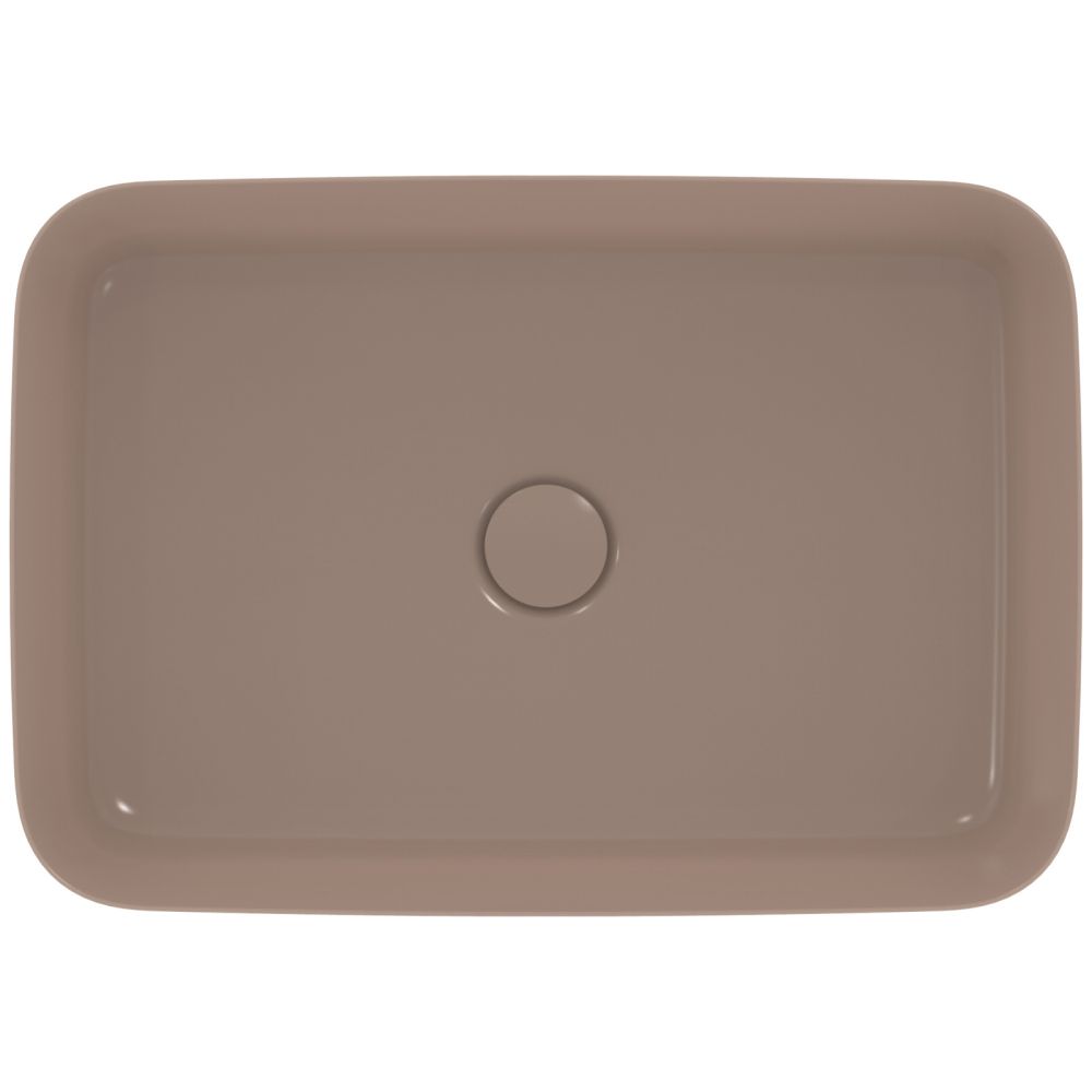 Lavoar pe blat maro lucios 55 cm, dreptunghiular, fara preaplin, Ideal Standard Ipalyss [4]