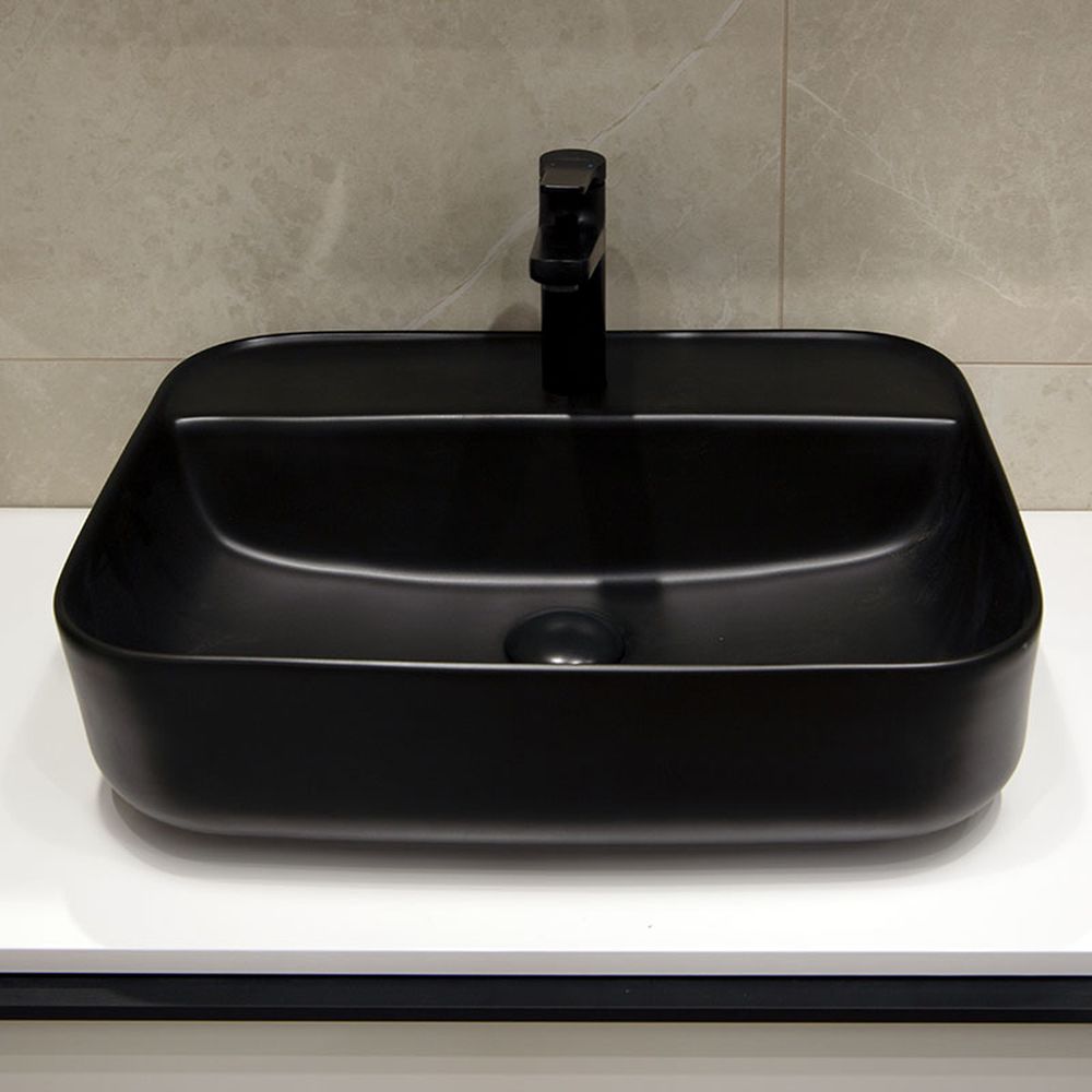 Lavoar pe blat negru, dreptunghiular, 50 cm, Fluminia Juno [4]