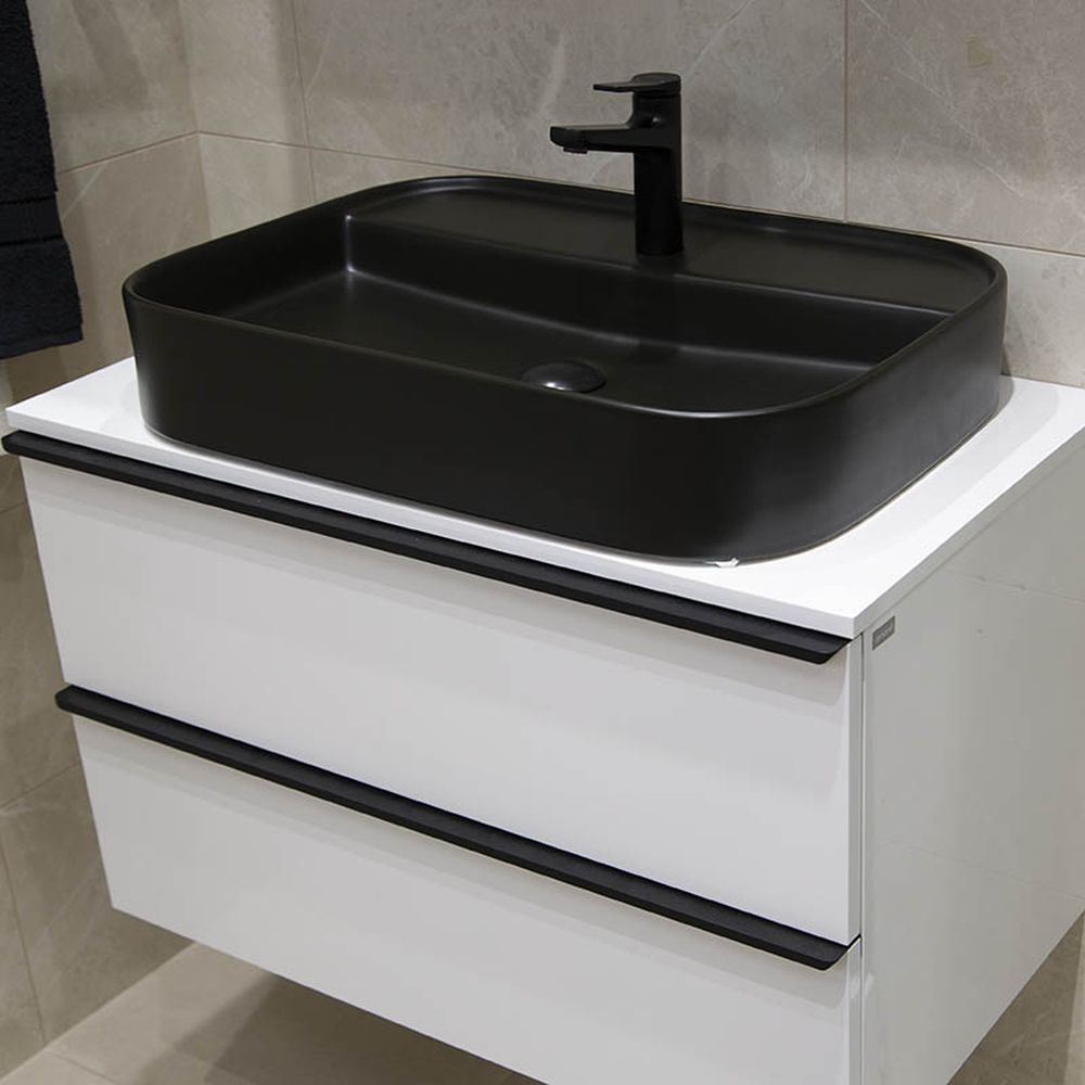Lavoar pe blat negru, dreptunghiular, 65 cm, Fluminia Juno [6]