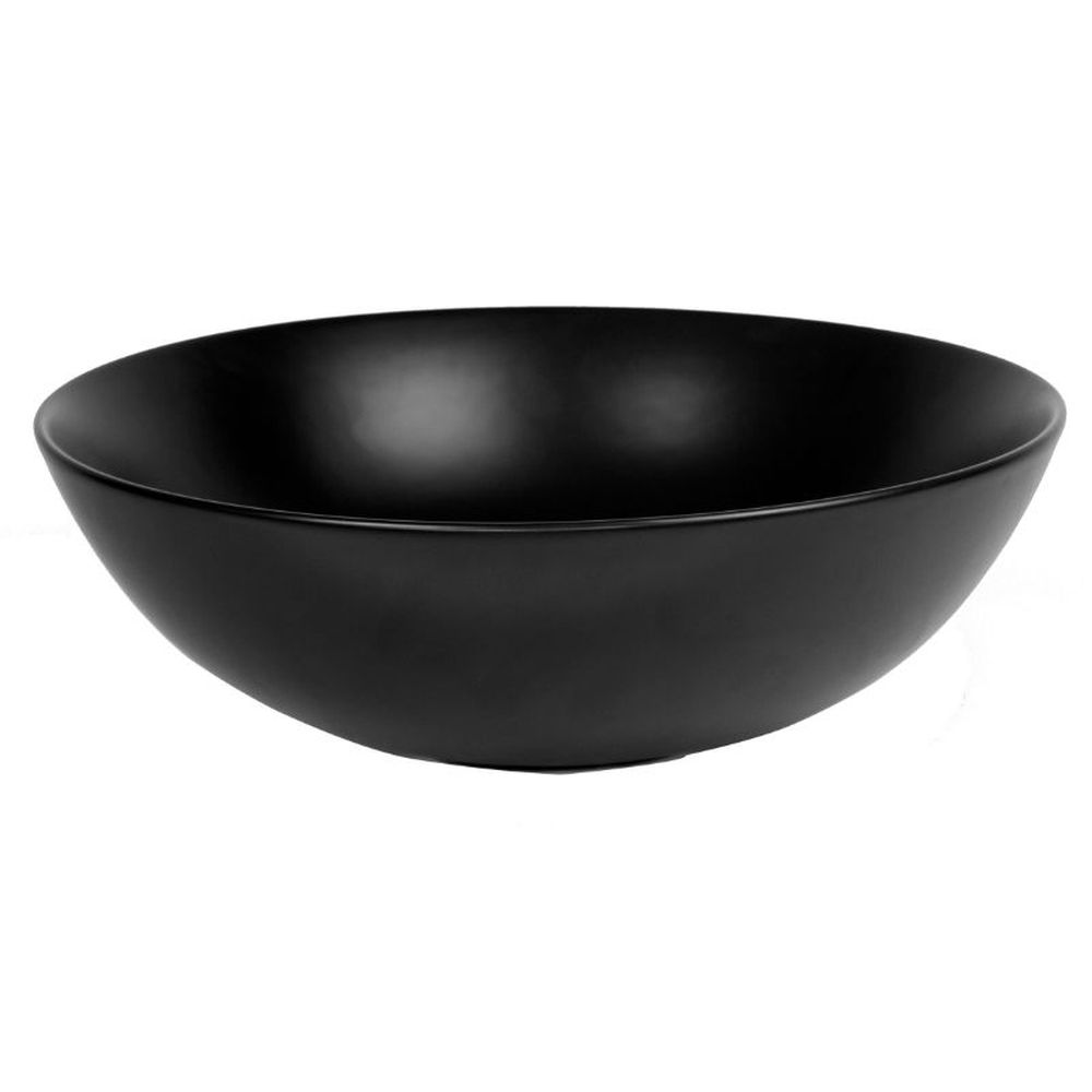 Lavoar pe blat negru mat 40 cm, rotund, Fluminia Sexy-Black [8]