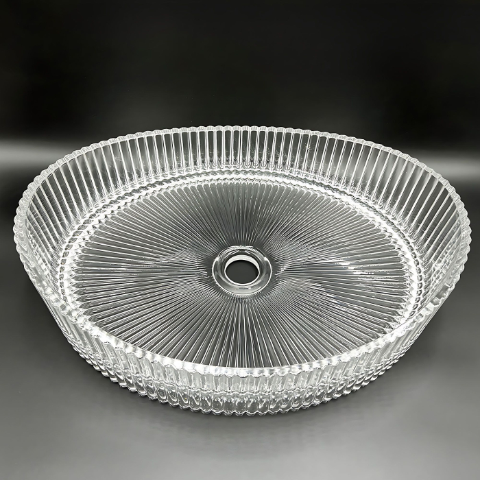 Lavoar baie 50x37 cm, oval, transparent, Rea Harper [4]