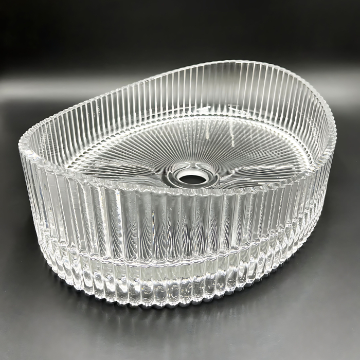 Lavoar baie 50x37 cm, oval, transparent, Rea Harper [5]