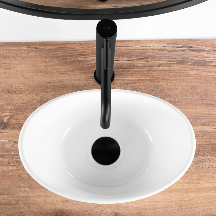 Lavoar pe blat alb lucios, oval 36 cm, Rea Kate [4]