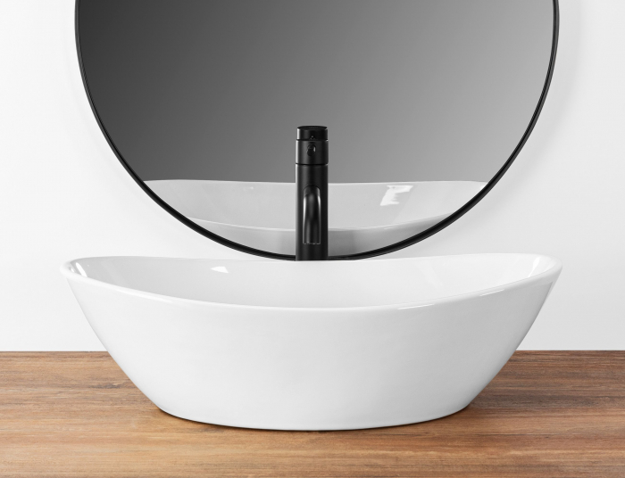 Lavoar pe blat alb lucios, oval 55 cm, Rea Kate [3]