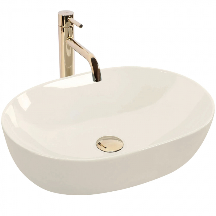 Lavoar pe blat crem lucios, oval,  Rea Lisa [2]