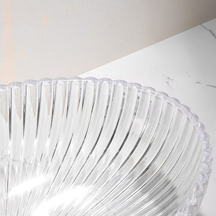 Lavoar pe blat transparent 51 cm, oval, Rea Nicole [8]