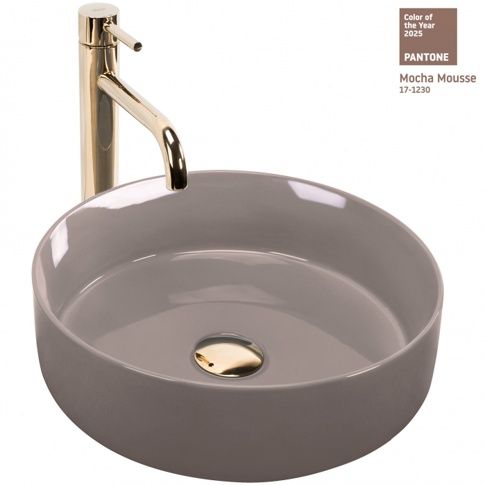 Lavoar pe blat bej, rotund 36 cm, Rea Sami [1]