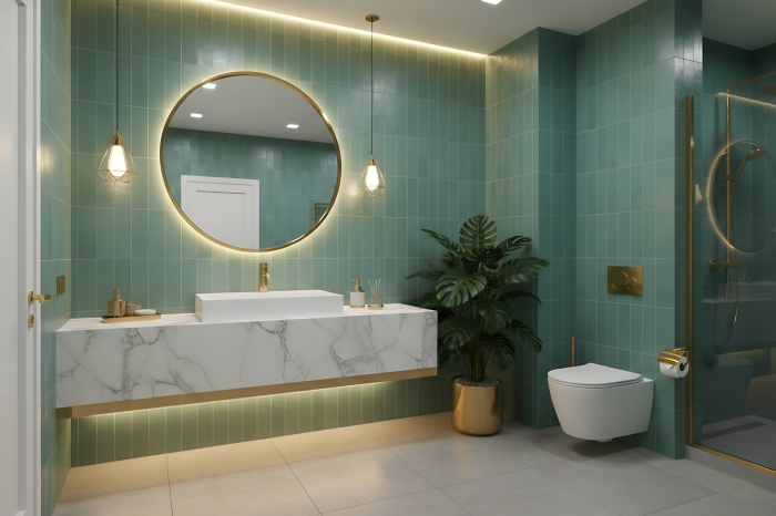 Lavoar cu montare pe blat 70 cm, alb, Rea Goya [6]