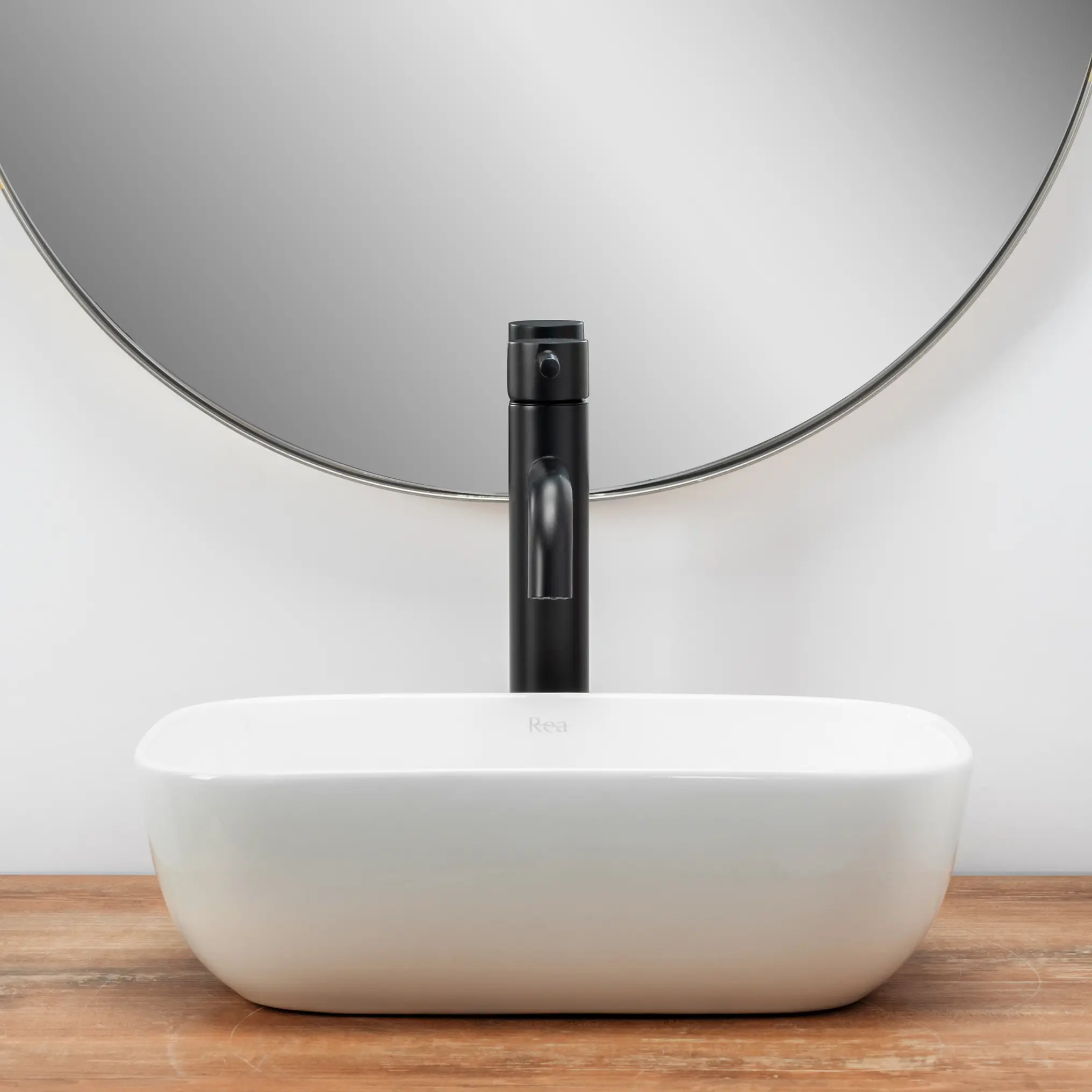 Lavoar Rea Belinda, ceramica alb lucios, 36 x 25 cm [4]