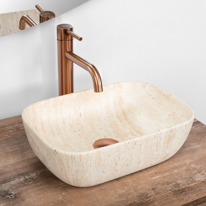 Lavoar pentru blat 36 cm, deptunghiular,  Rea Belinda Mini [2]