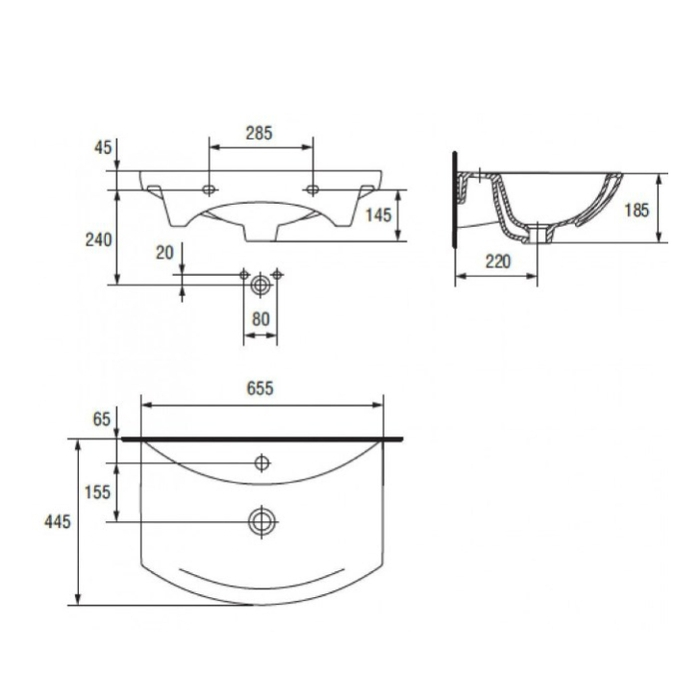 Lavoar pentru mobilier Cersania 65 1 G Box [3]