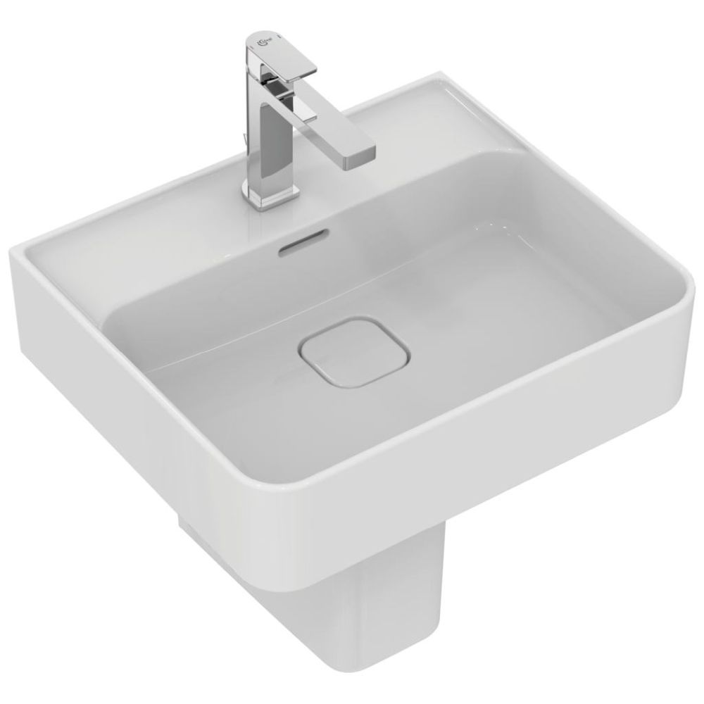 Lavoar suspendat alb 50 cm, dreptunghiular, Ideal Standard Strada II [2]
