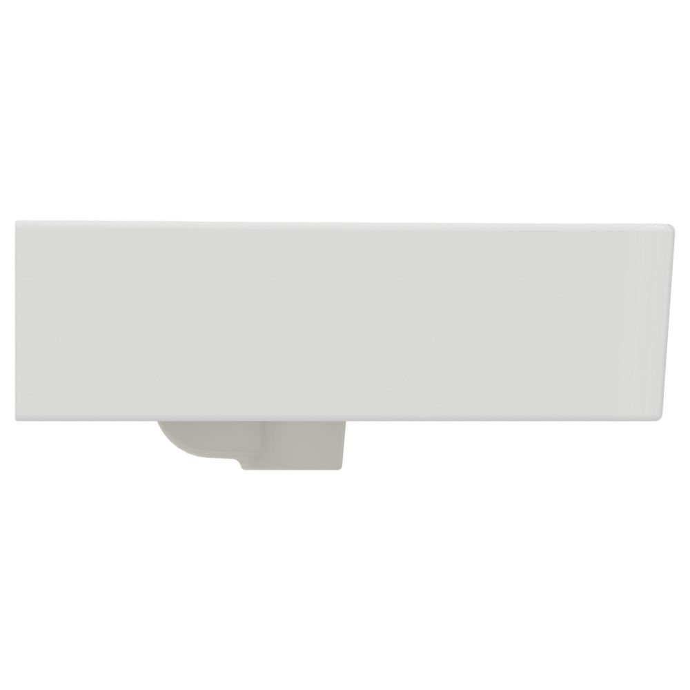 Lavoar suspendat alb 55 cm, dreptunghiular, orificiu baterie si preaplin, Ideal Standard Connect Cube [3]