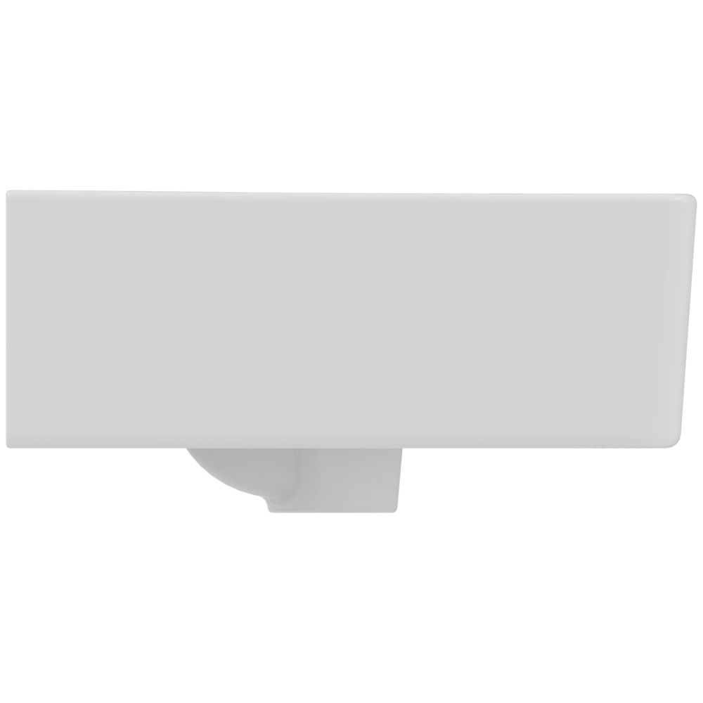 Lavoar suspendat alb 55 cm, orificiu baterie si preaplin, Ideal Standard Connect Space Cube [2]